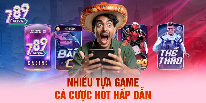 Đa dạng tựa game cá cược tại awin68